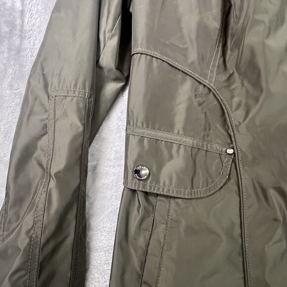 Laundry by Shelli Segal Coat Rainwear Camo Green SZ L - Picture 2 of 13